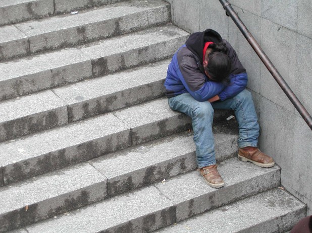 Jeunes à la rue